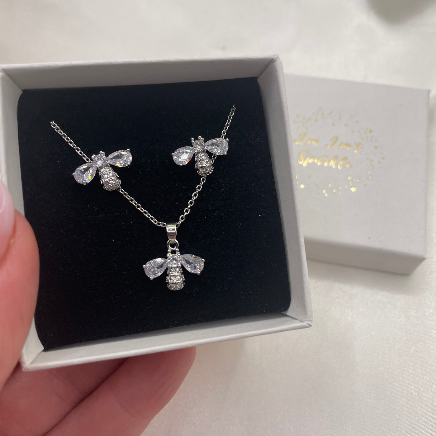 Bee set silver