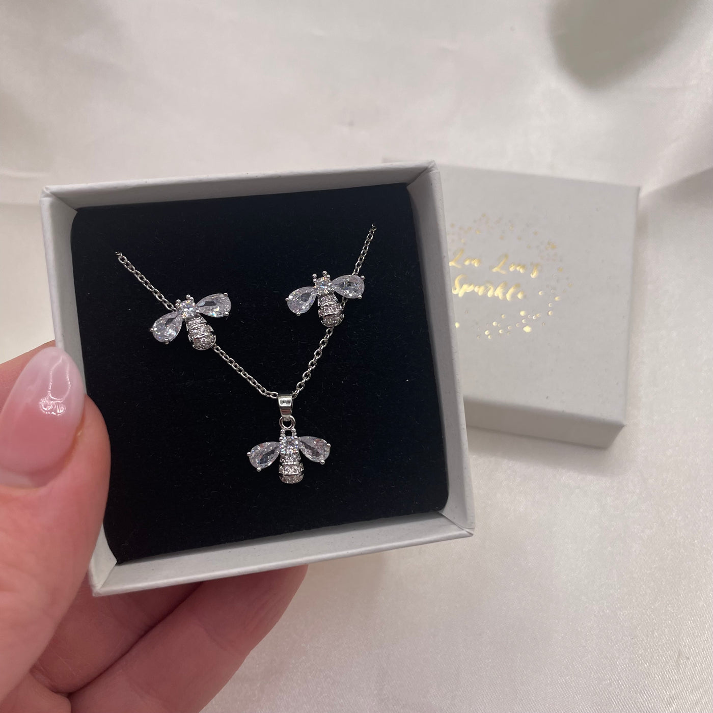 Bee set silver