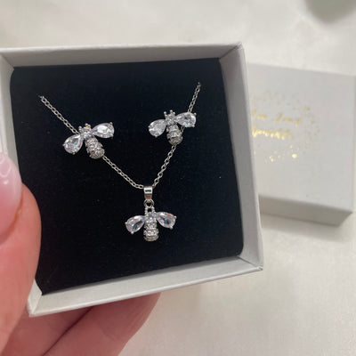 Bee set silver