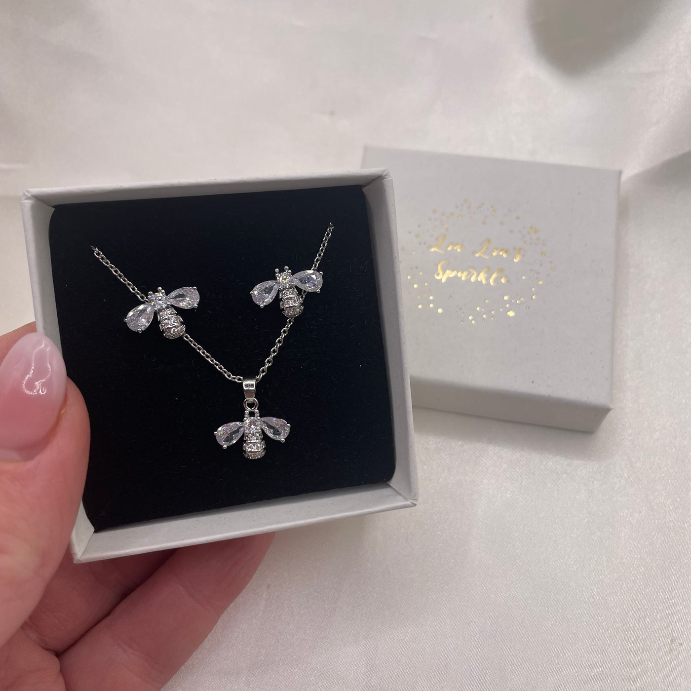 Bee set silver